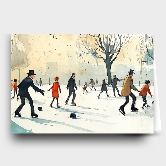 Winter Skating Card