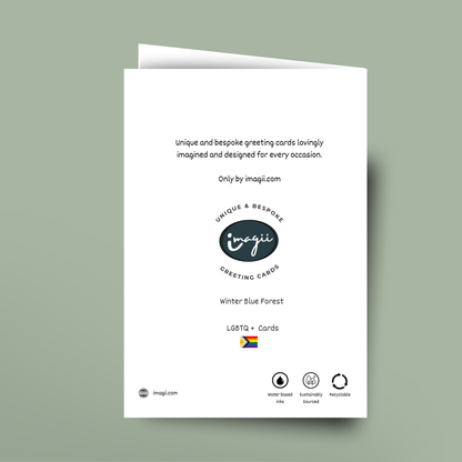 Winter Blue Forest - Card