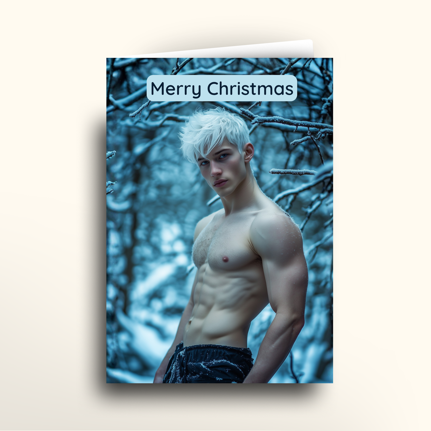 Winter Blue Forest - Card