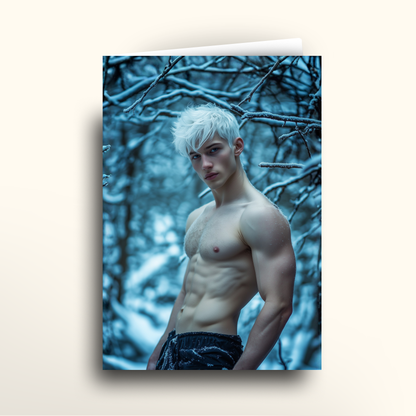 Winter Blue Forest - Card