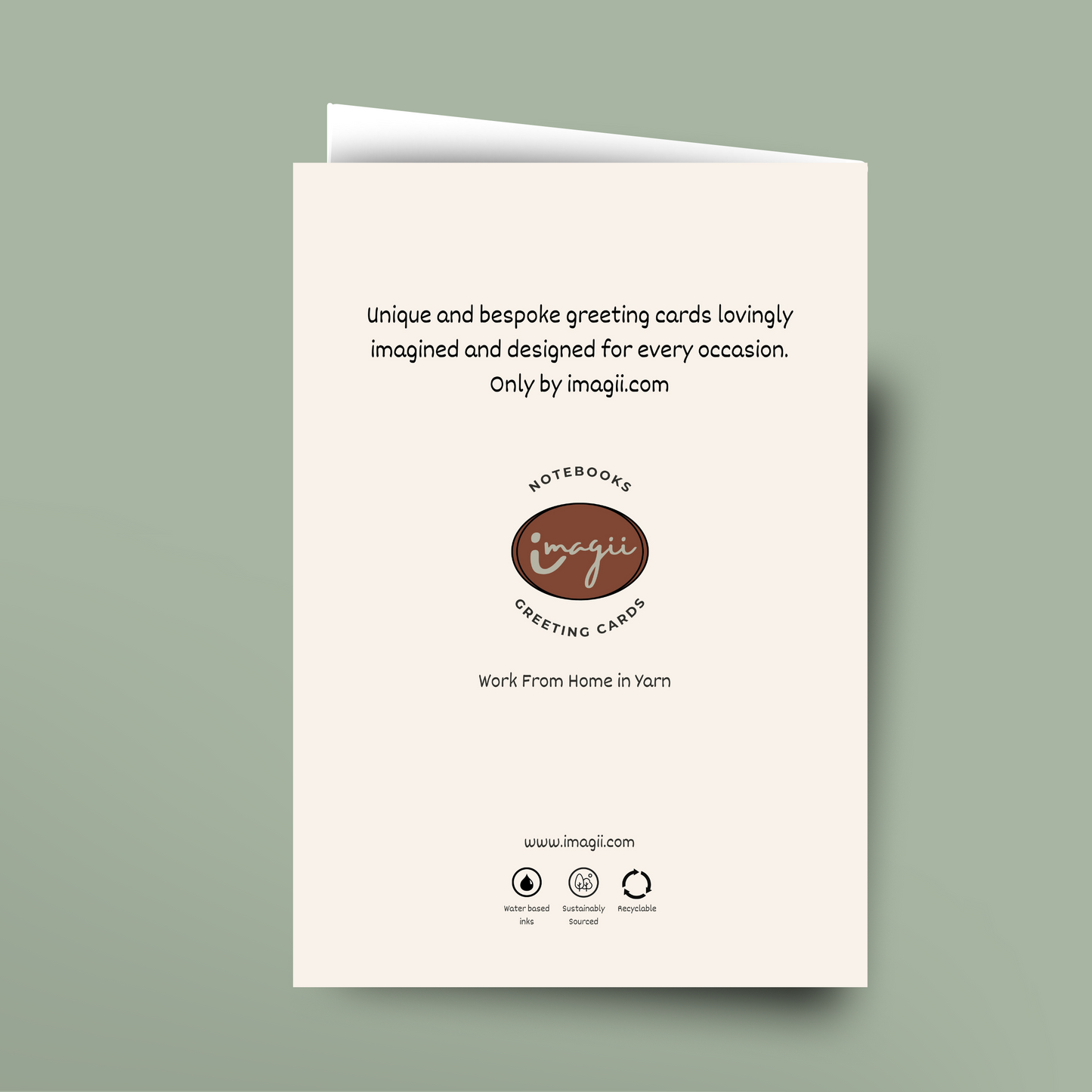 Work From Home in Yarn - Card