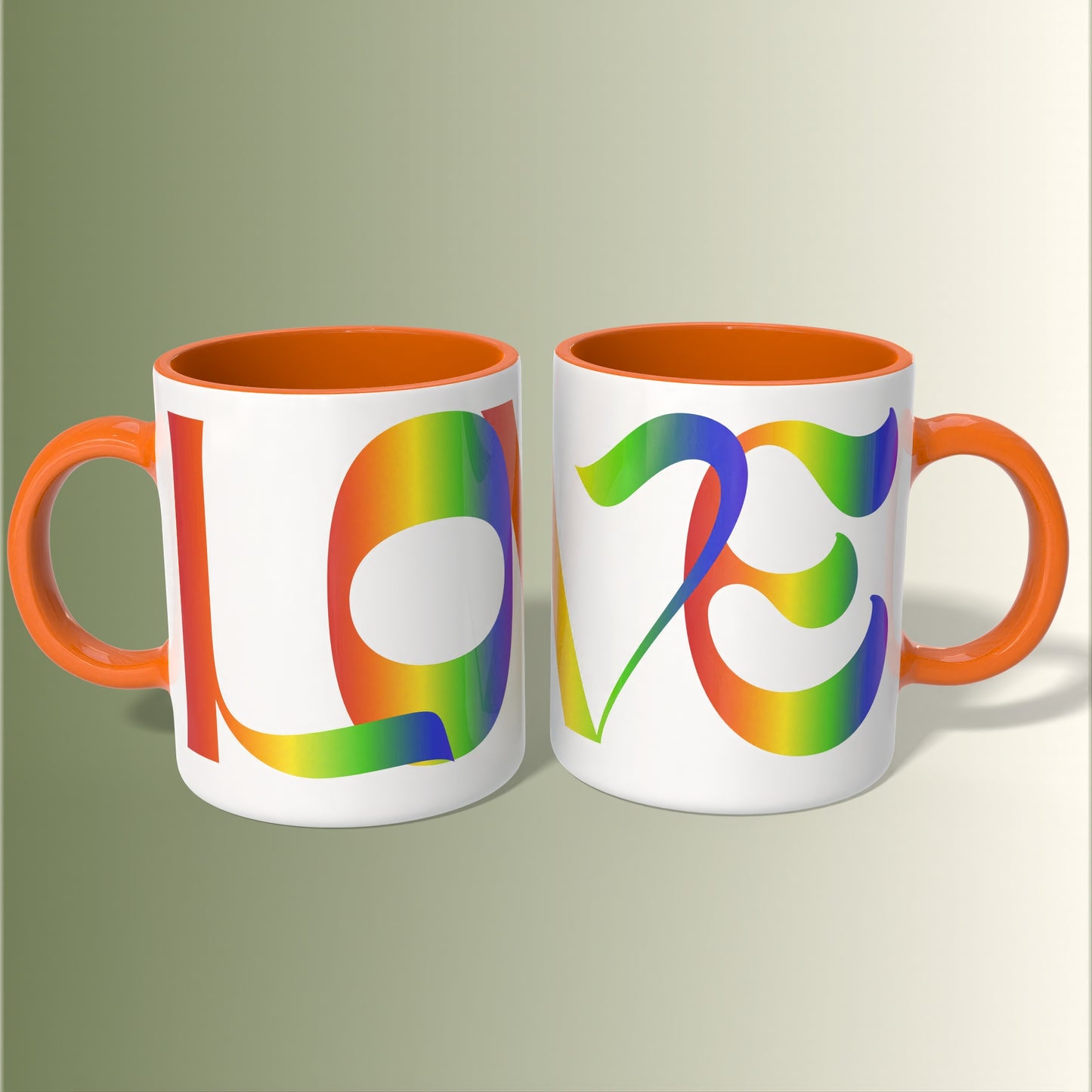Rainbow Love Accent Mug