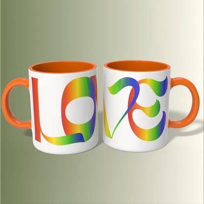 Rainbow Love Accent Mug