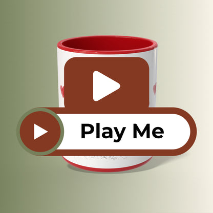 Furry Doodle Romance Heart mug