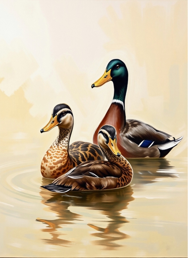 Male and Female Duck - imagii Greeting Cards