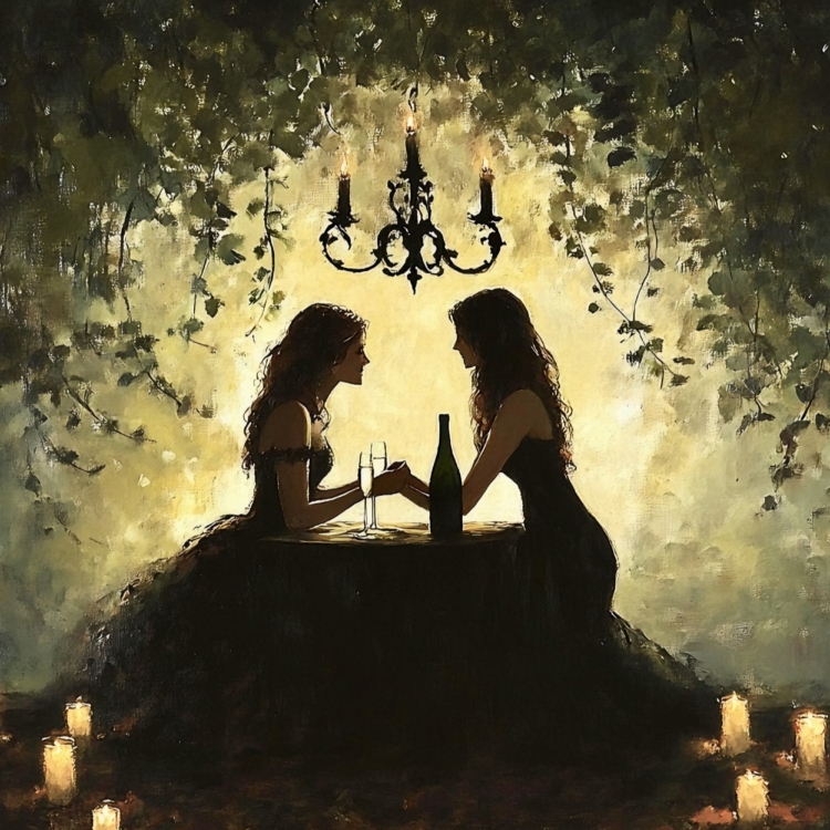 Romantic Ladies Evening - imagii Greeting Cards