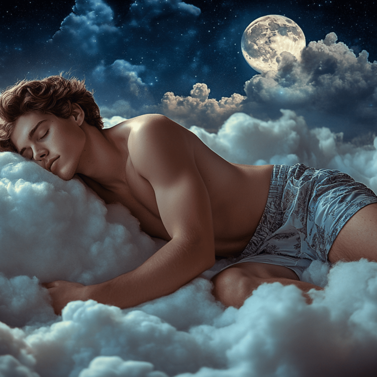 Cloud sleeper (five) greeting card