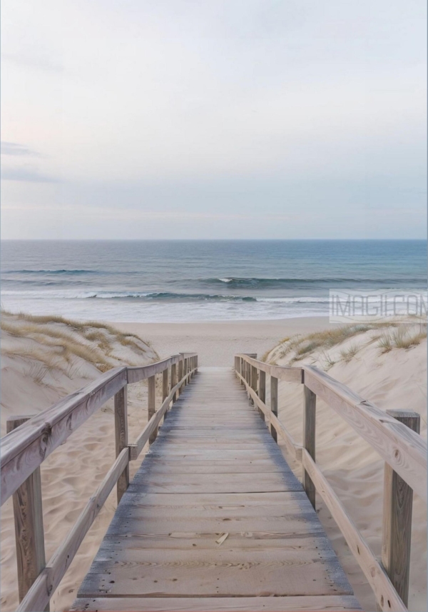 Boardwalk to Beach greeting card