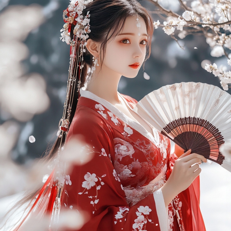 Chinese Hanfu 1 - imagii Greeting Cards