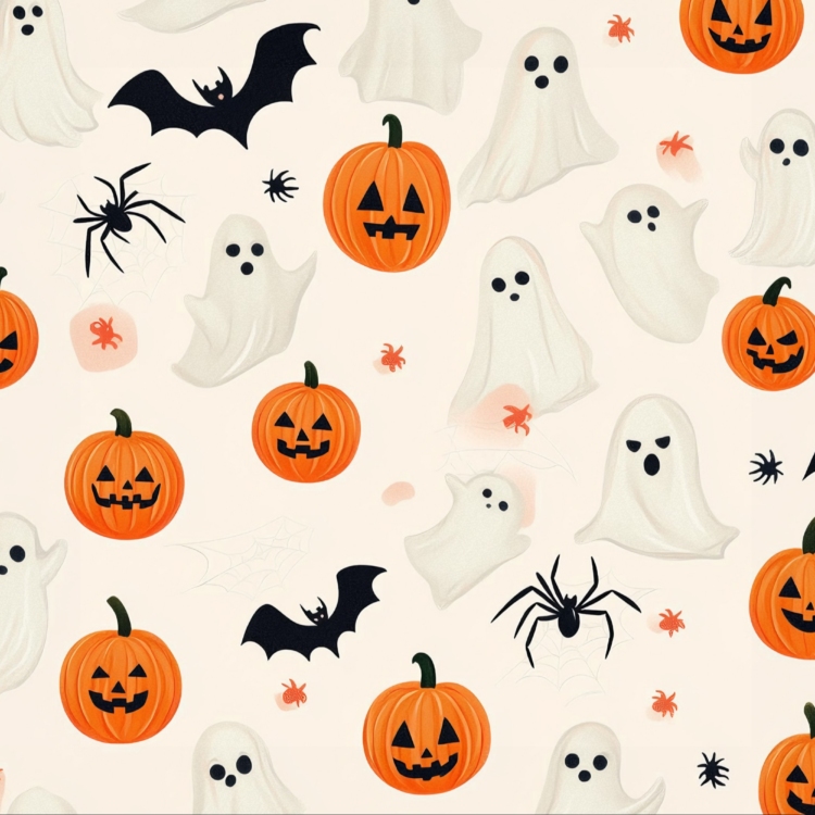 Cute Halloween Images Horizontal 1 greeting card by imagii