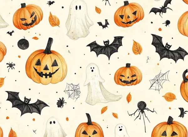 Cute Halloween Images Horizontal 3 greeting card by imagii