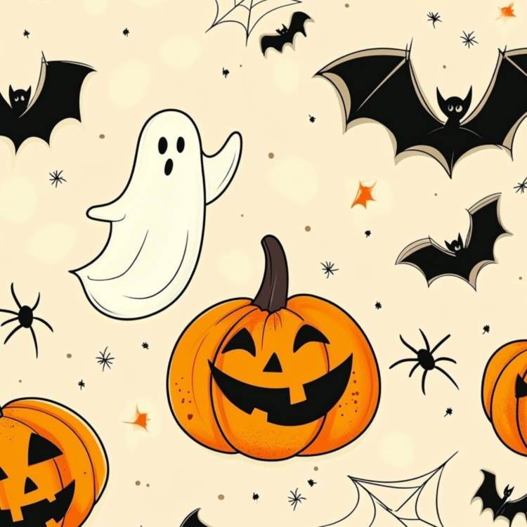 Cute Halloween Images Horizontal 4 greeting card