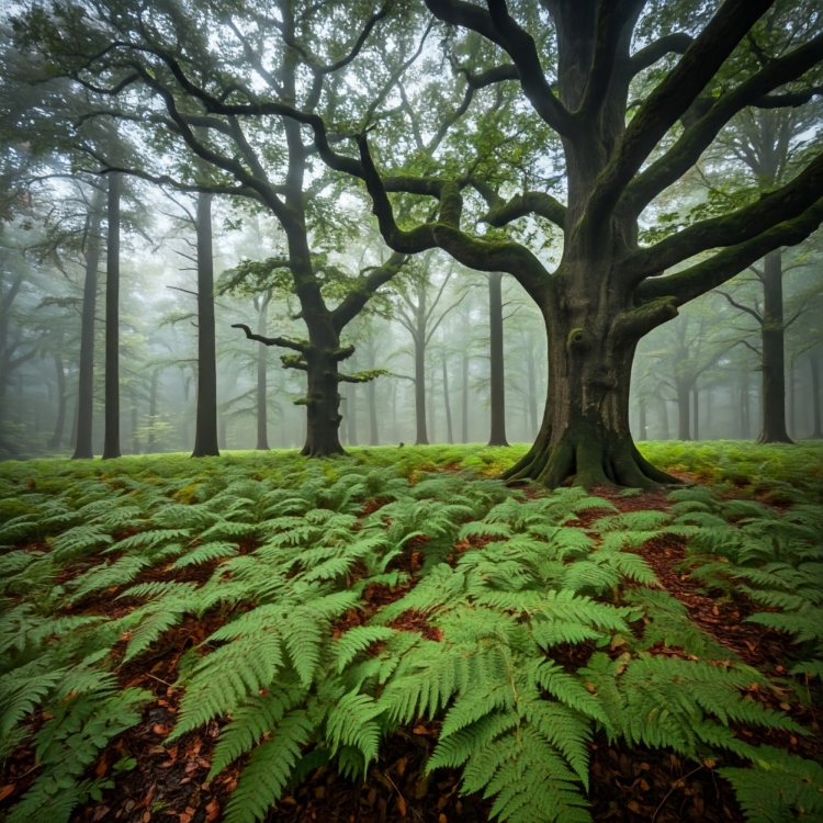 Forest Fog greeting card