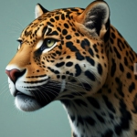 Jaguar Portrait greeting card