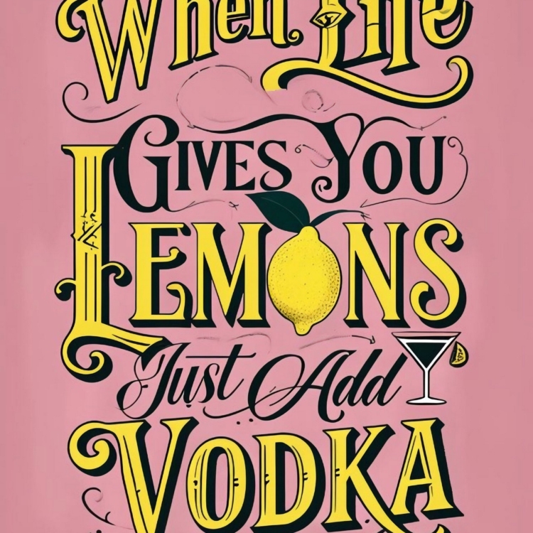 Lemons and Vodka greeting card