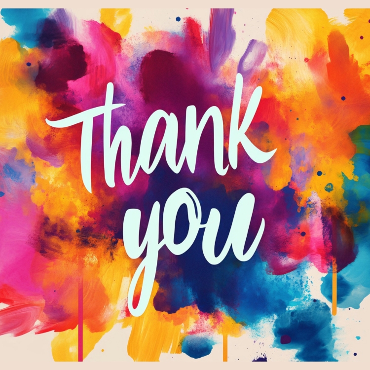 Thank You Color Pop 1 Greeting Card - imagii online cards