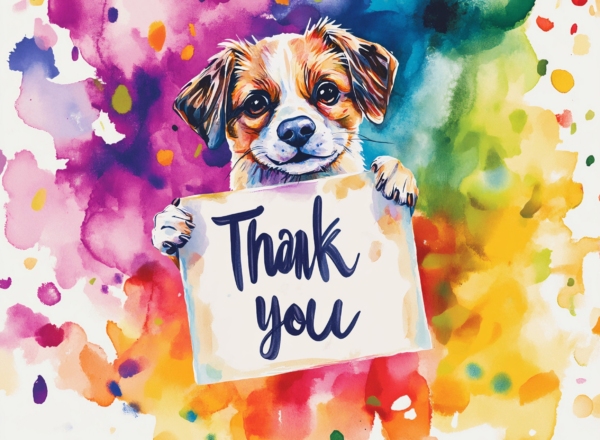 Thank You Dog 2 Rainbow - Imagii