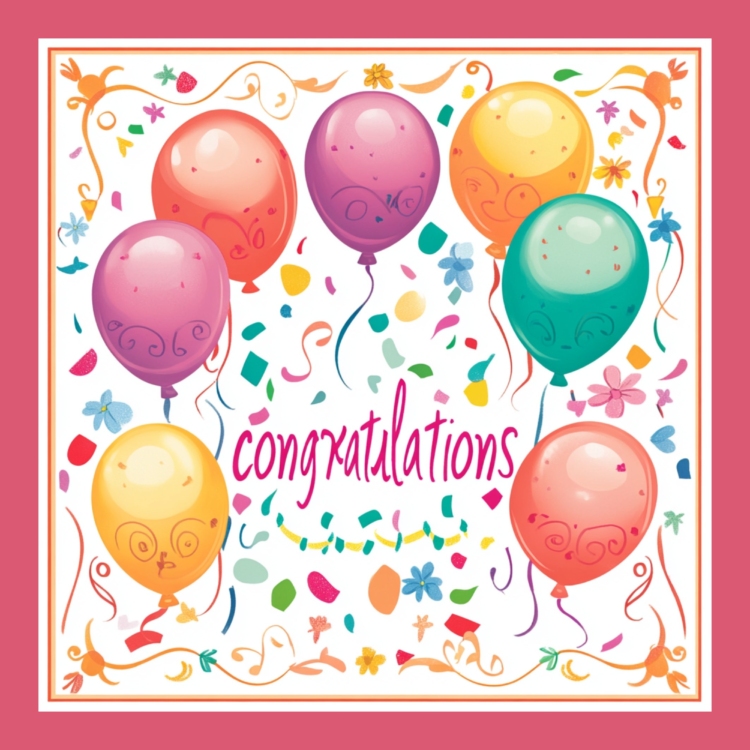 Congratulations Balloons - imagii Greeting Cards