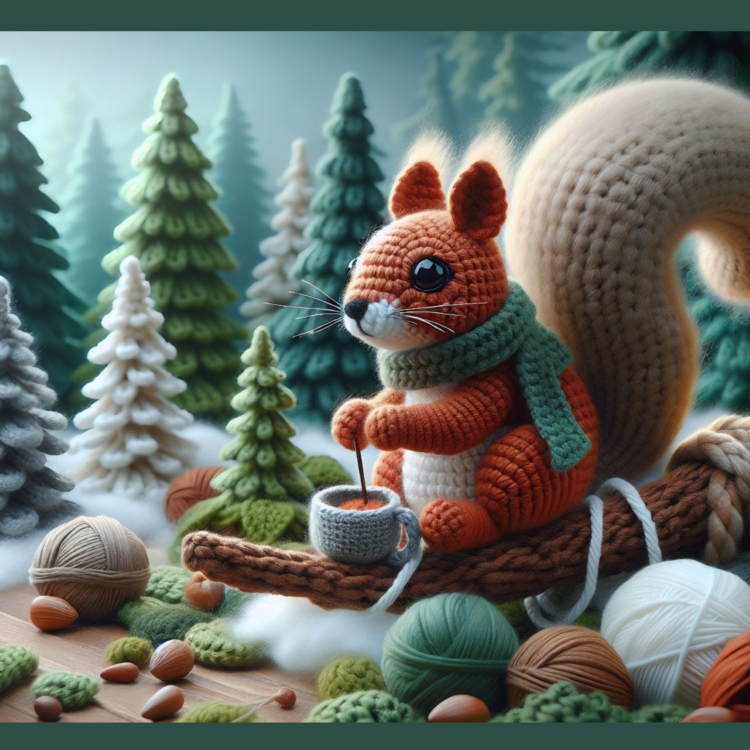 Crazy about Nuts in the Forest Greeting Card