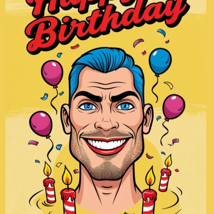 Happy Birthday Big Mouth - imagii Greeting Cards