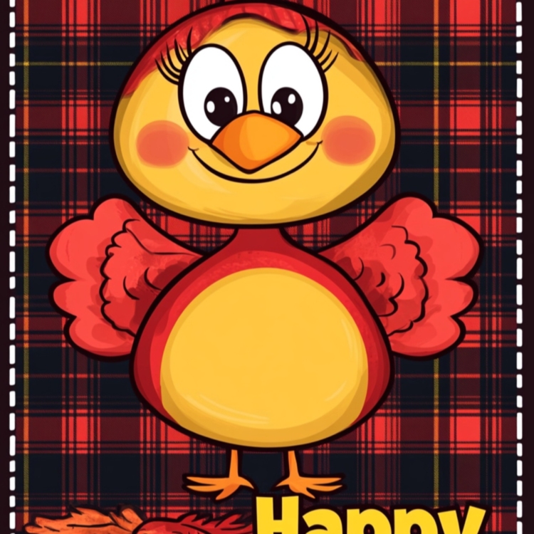 Cute Thanksgiving Day Turkey 1 - imagii Greeting Cards