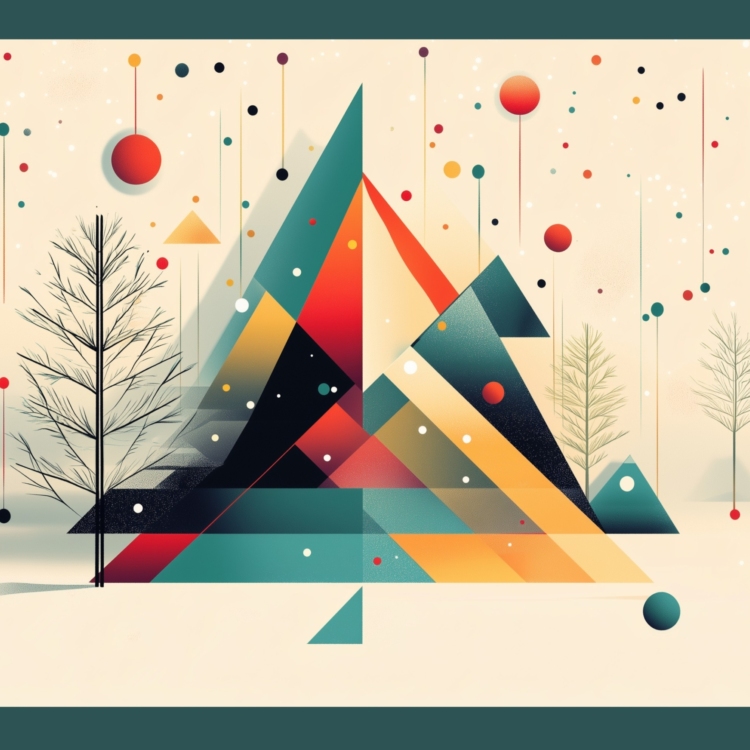 Festive Geo Mix - imagii Greeting Cards