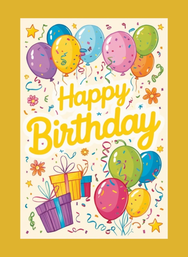 Happy Birthday Balloons 1 - imagii Greeting Cards