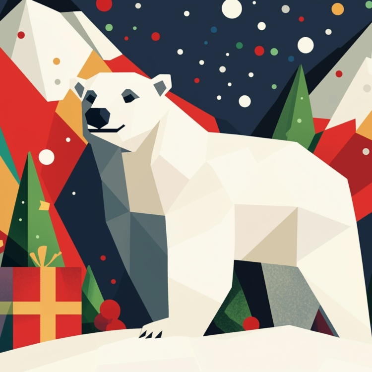 Polar Bear Christmas 1 - imagii Greeting Cards