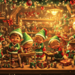 Christmas Elves Fun Workshop - imagii online Greeting Cards