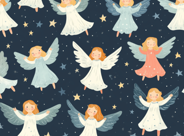 Angel Girls - imagii Greeting Cards