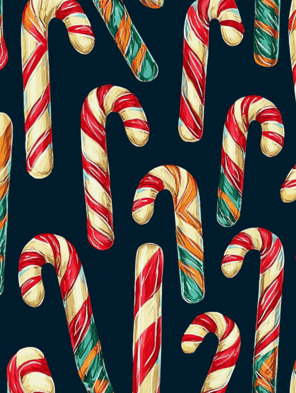 Candy Canes Night - imagii Greeting Cards