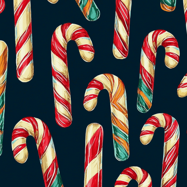 Candy Canes Night - imagii Greeting Cards