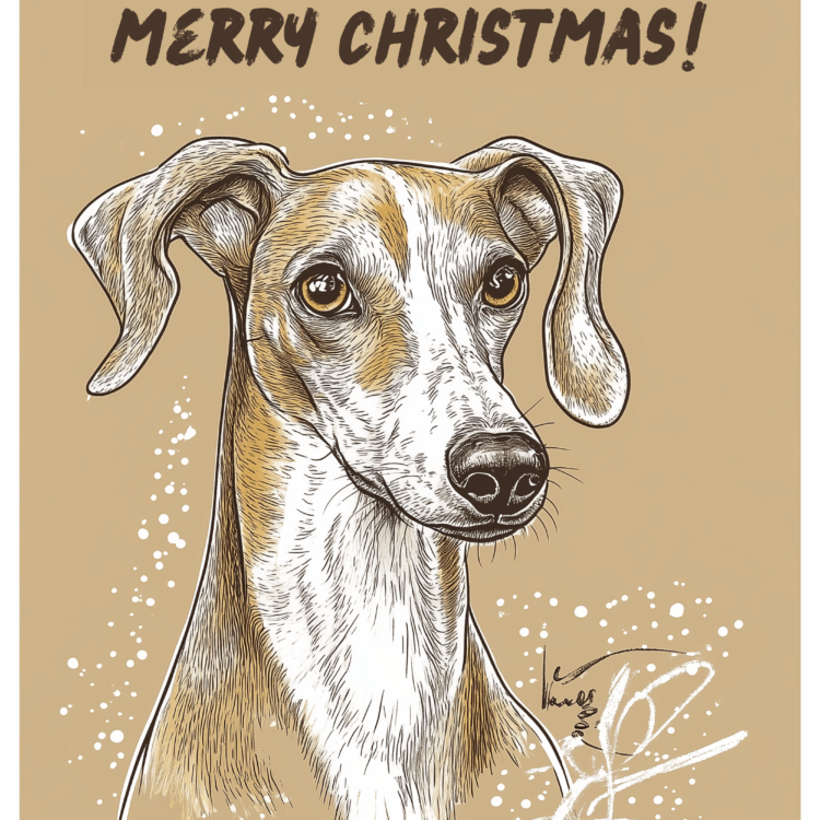 Christmas Dog Card 10 - imagii Greeting Card