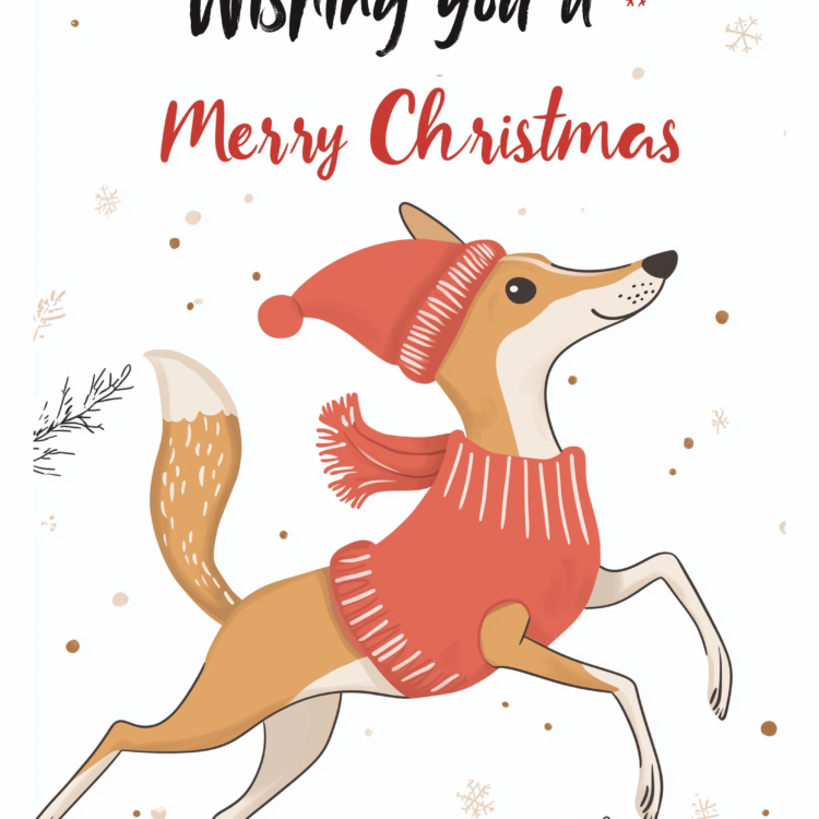 Christmas Dog Card 3 - imagii Greeting Card