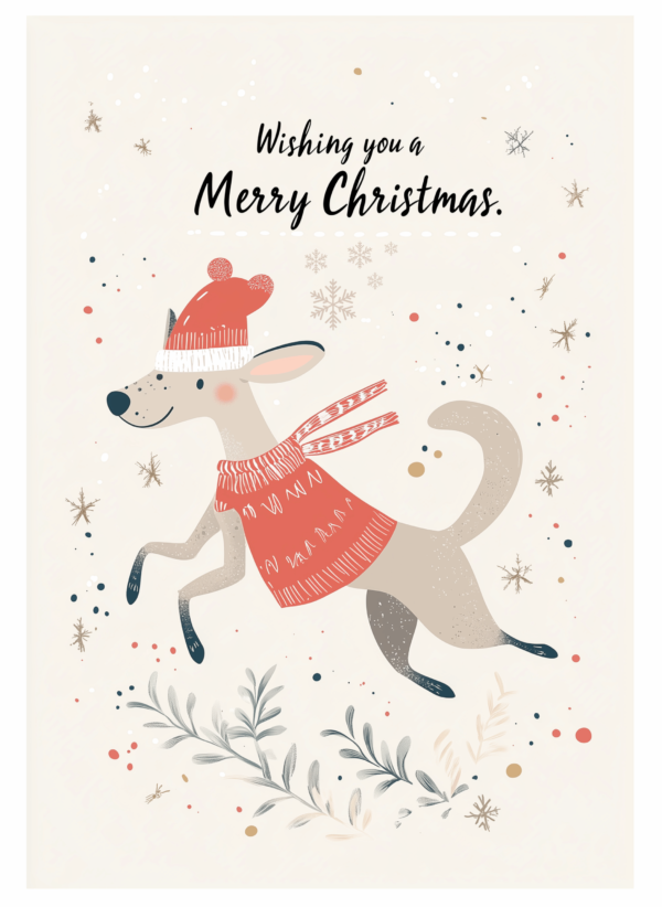 Christmas Dog Card 4 - imagii Greeting Card