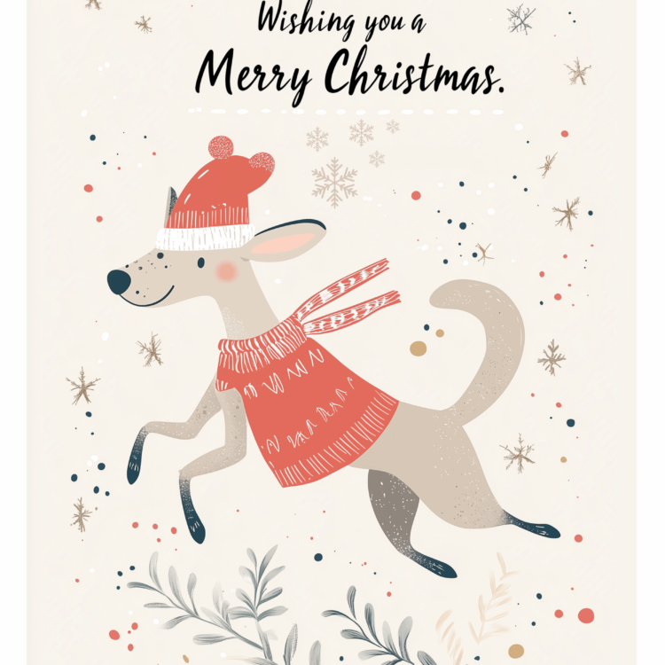 Christmas Dog Card 4 - imagii Greeting Card