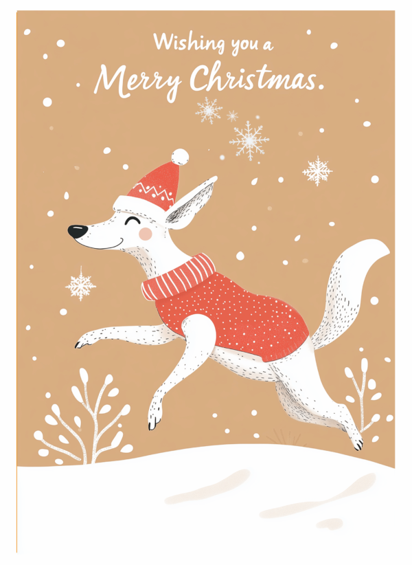 Christmas Dog Card 5 - imagii Greeting Card