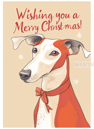 Christmas Dog Card 8 - imagii Greeting Card