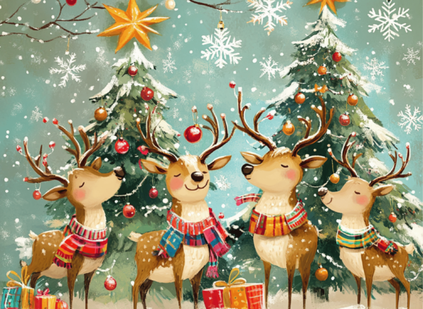 Happy Reindeers - imagii Greeting Cards