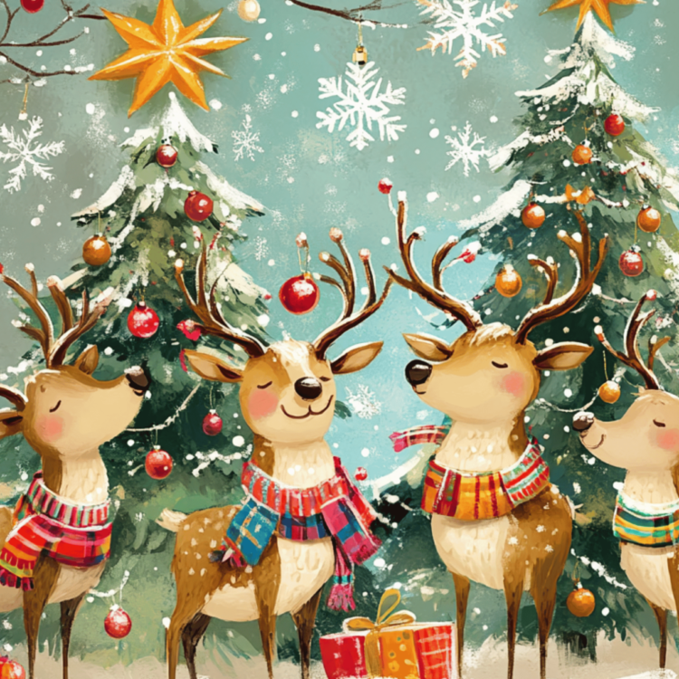 Happy Reindeers - imagii Greeting Cards