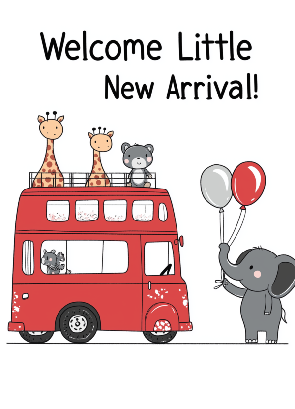 New Baby Bus 2 - imagii Greeting Card