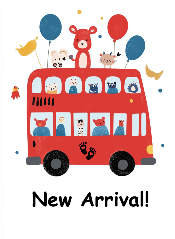 New Baby Bus 3 - imagii Greeting Card