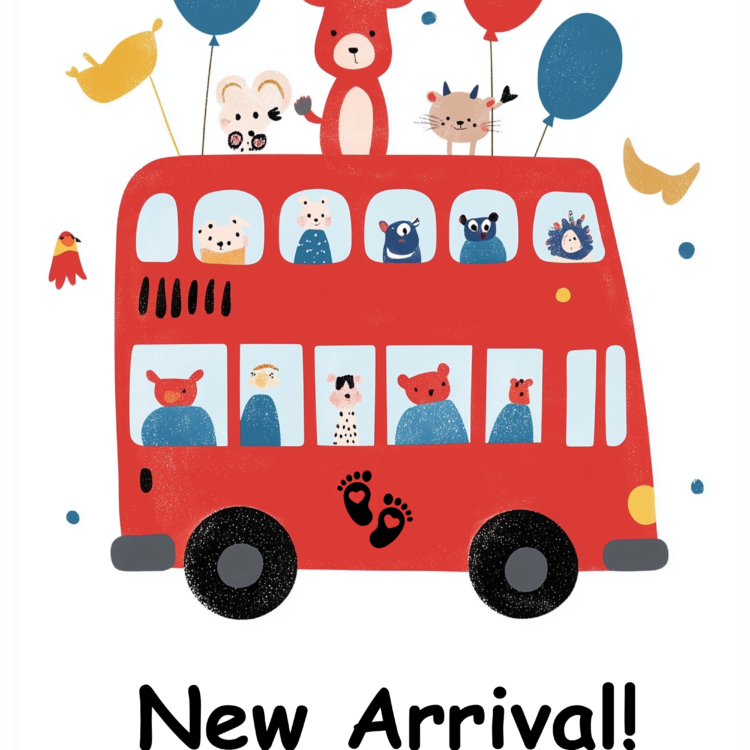 New Baby Bus 3 - imagii Greeting Card