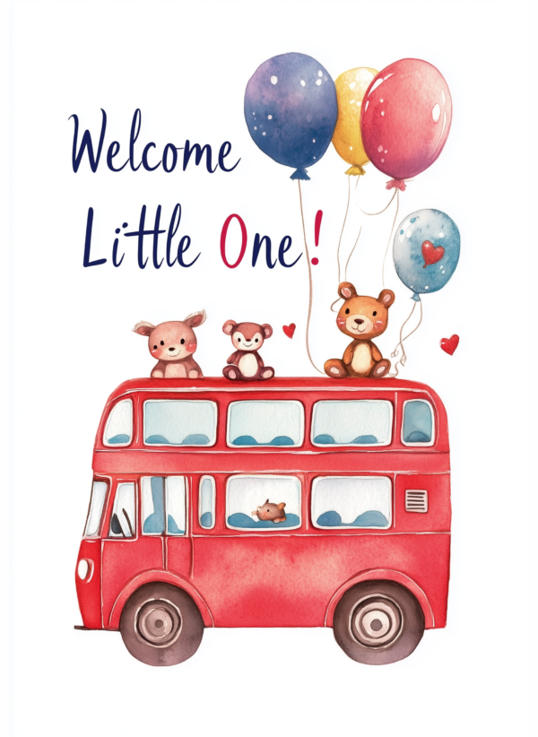 New Baby Bus 4 - imagii Greeting Card