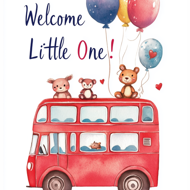 New Baby Bus 4 - imagii Greeting Card