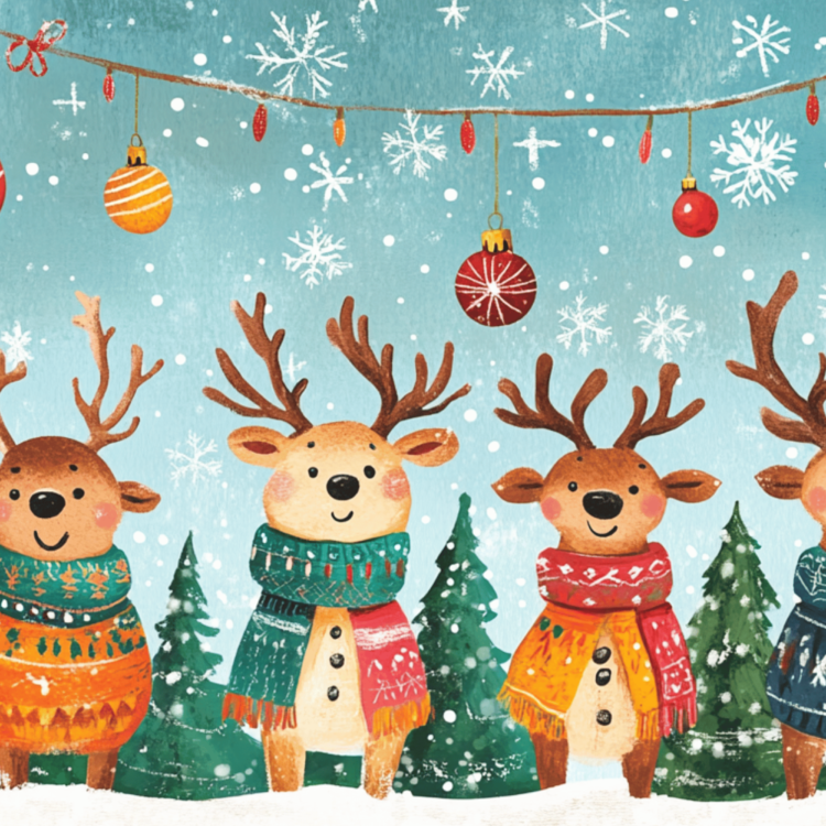 Smiling Reindeers - imagii Greeting Cards